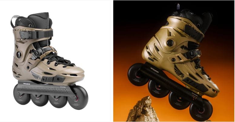 Hình ảnh giày Patin Flying Eagle F6 Falcon Pro màu Gold